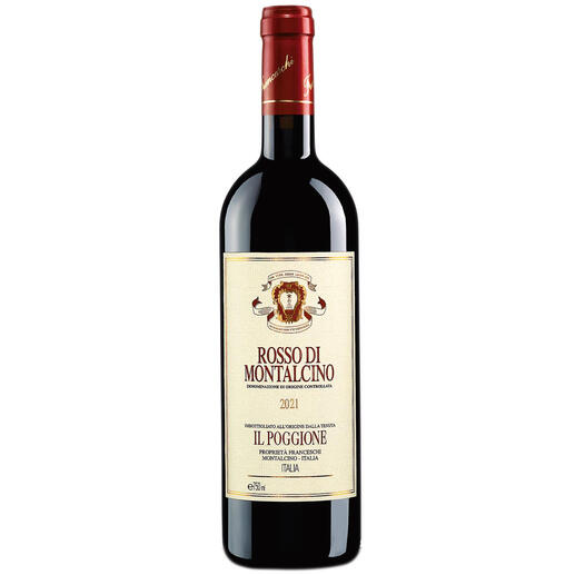 Rosso Poggione 2021, Tenuta Il Poggione, Toskana, Italien In einigen Jahren wird der Wein von diesen Reben deutlich mehr als das Doppelte kosten.