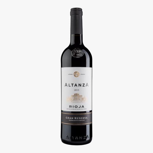 Altanza Gran Reserva 2015, Rioja DOC, Spanien 
            96 Decanter-Punkte: der Rioja mit perfekter Balance zwischen Tradition und Innovation.*
            *decanter.com
        