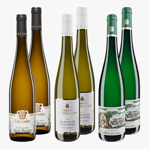 Riesling-Set Riesling: facettenreich, faszinierend, spannend.