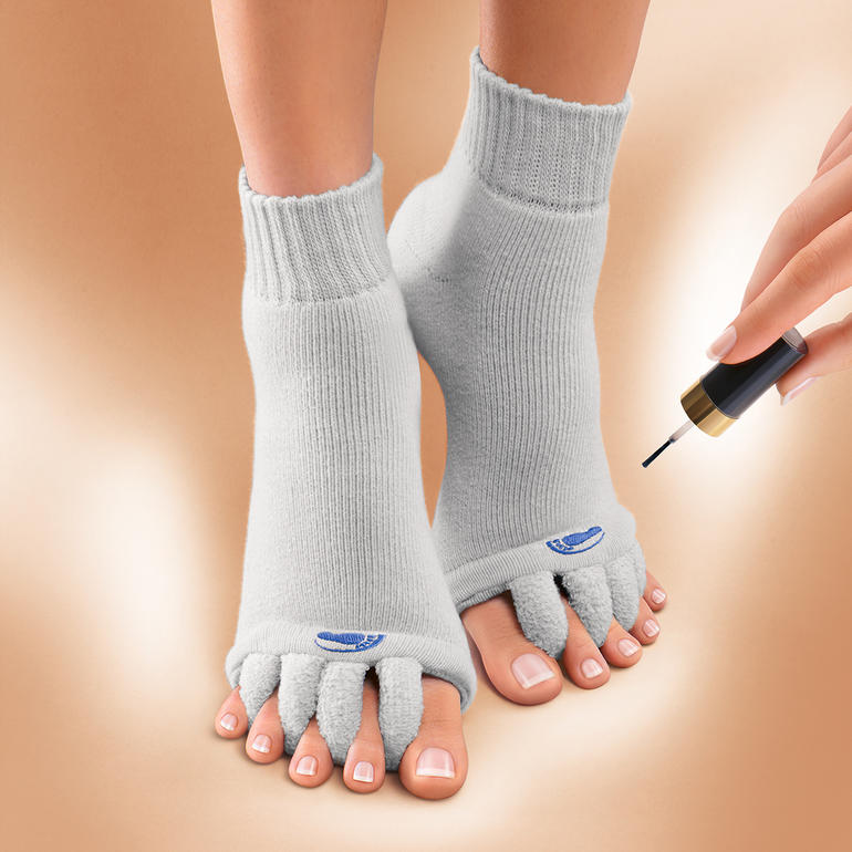 Zehenspreizer Wellness Weich Socken Zehentrenner Pediküre Fuß Massage pro r E1R6 
