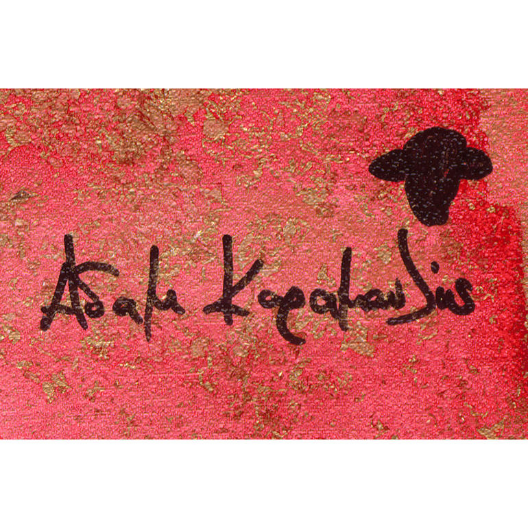 Handsignatur des Künstlers.