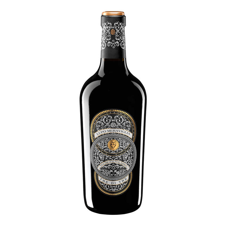 Lupo Meraviglia Rosso 2024, Tecnica del Salasso, Tre di Tre, Botter, Puglia IGT, Italien