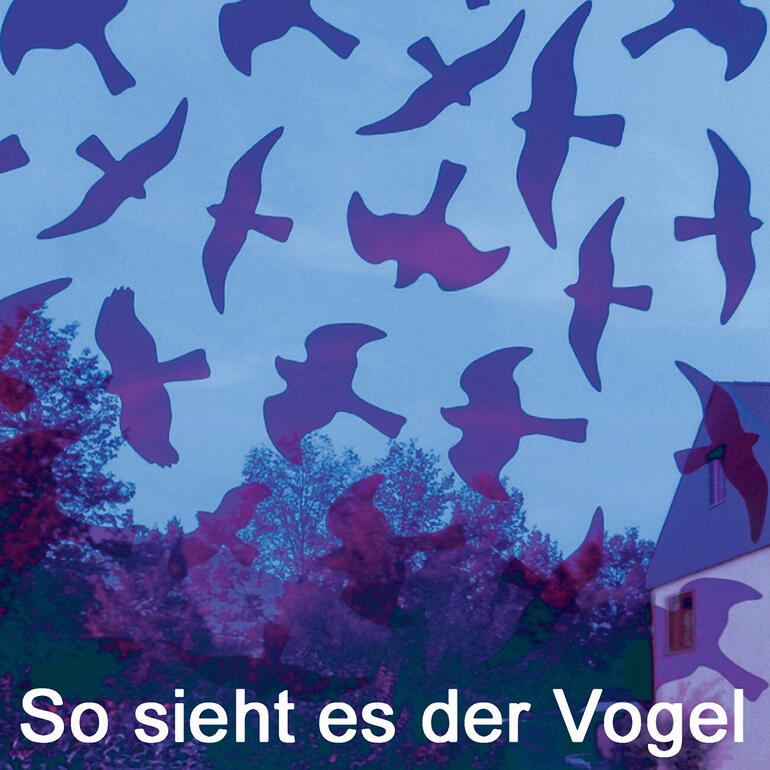 So sieht es der Vogel. Design des birdsticker® aus der Vogelperspektive.