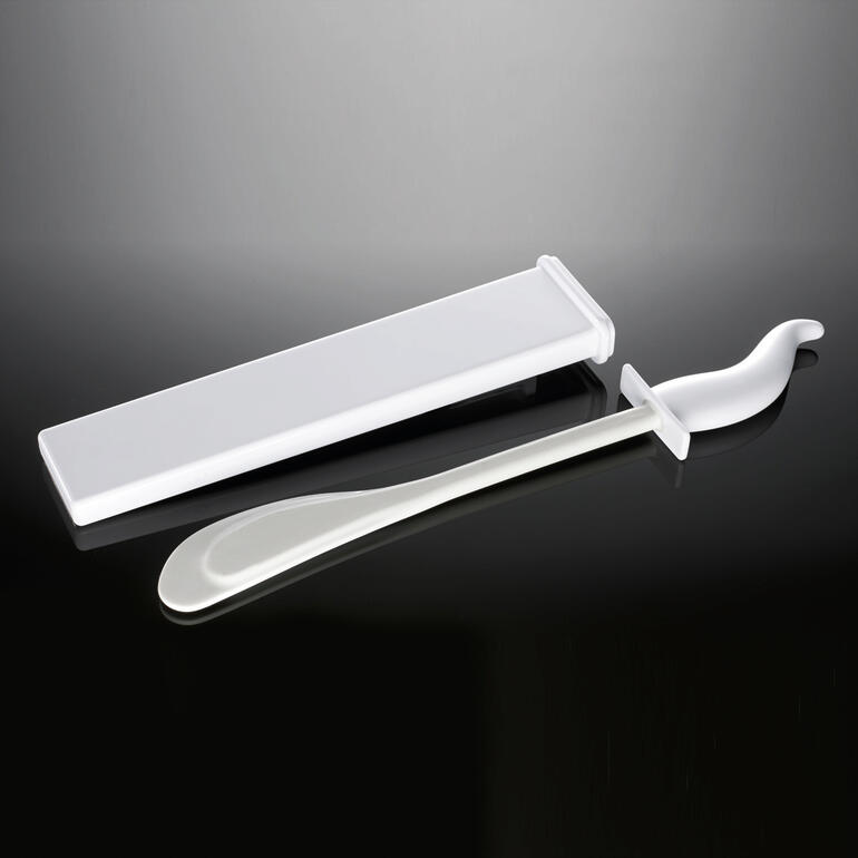 Weißer Toilet Maid® mit Spachtel und Halter