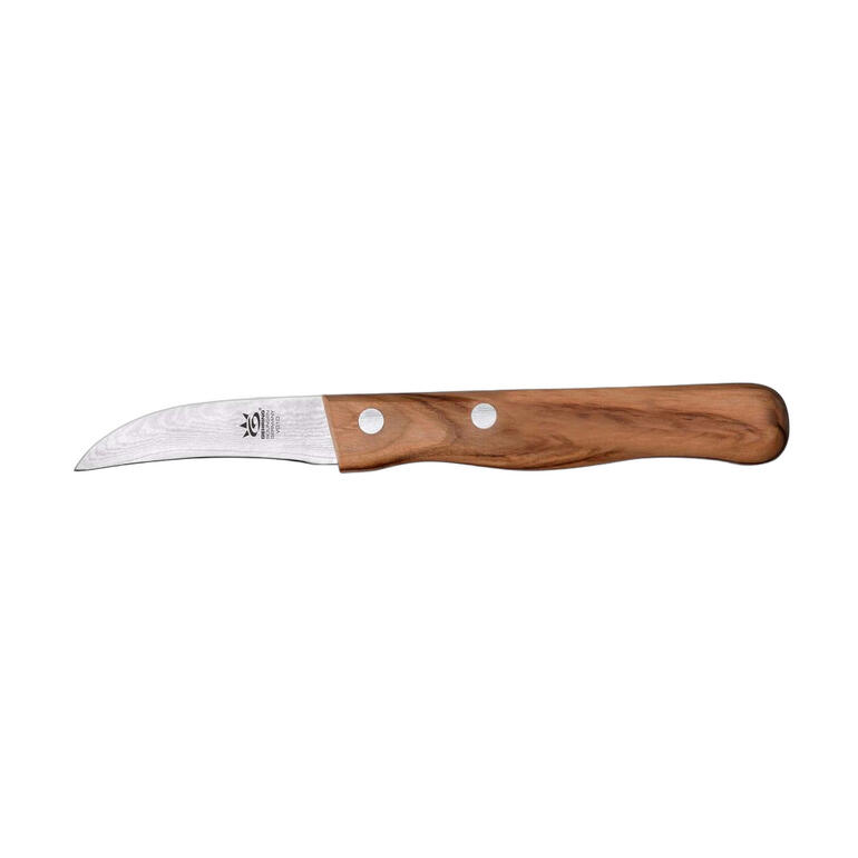 Schälmesser Damast-Schälmesser mit Holzgriff.