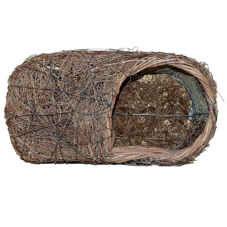 Simon King Vogelnest Naturnest in ovaler Form, für Vögel, aus Zweigen geflochten.