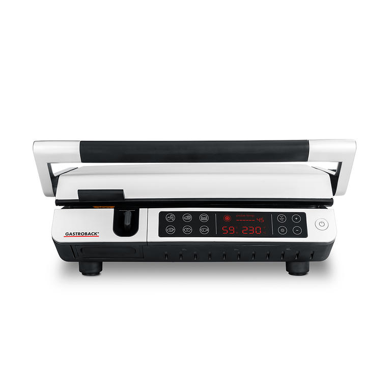 Gastroback BBQ Advanced Control Gastroback BBQ Advanced Control Grill von hinten mit LED-Anzeige.