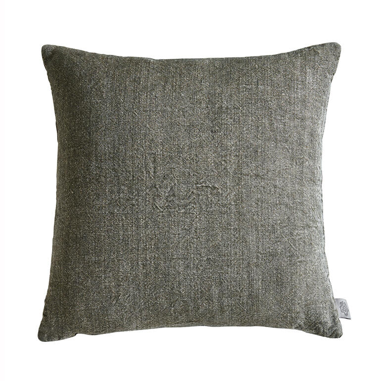 Leinenkissen in mittelbraun, Größe 50 x 50 cm