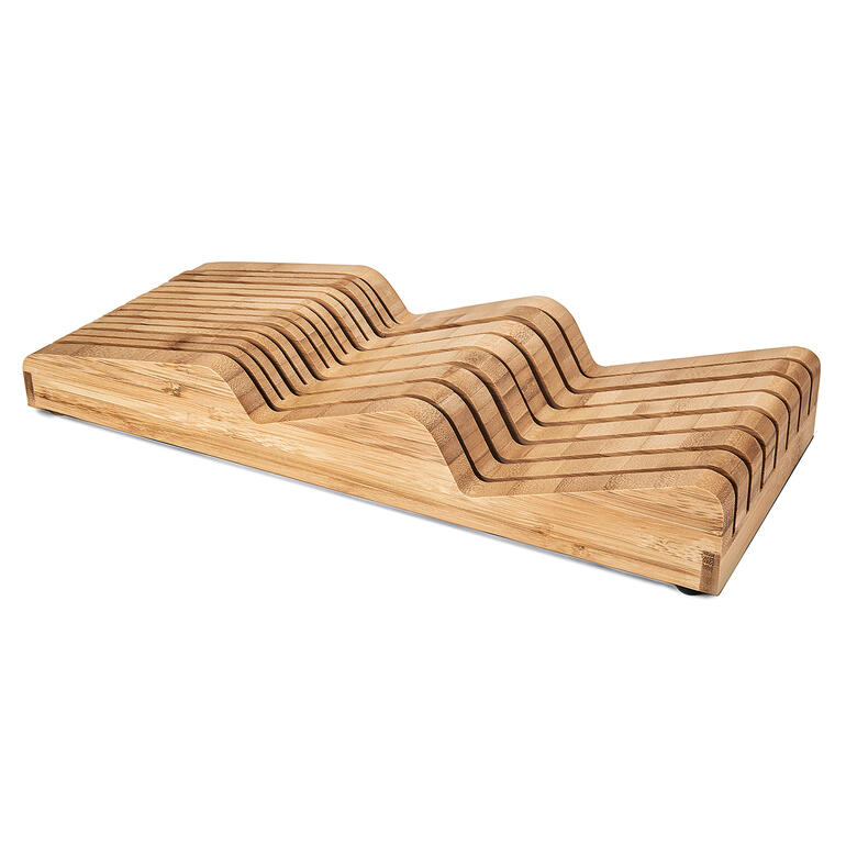 Robert Welch® Messerablage Robert Welch® Messerablage aus Holz mit wellenförmigem Design