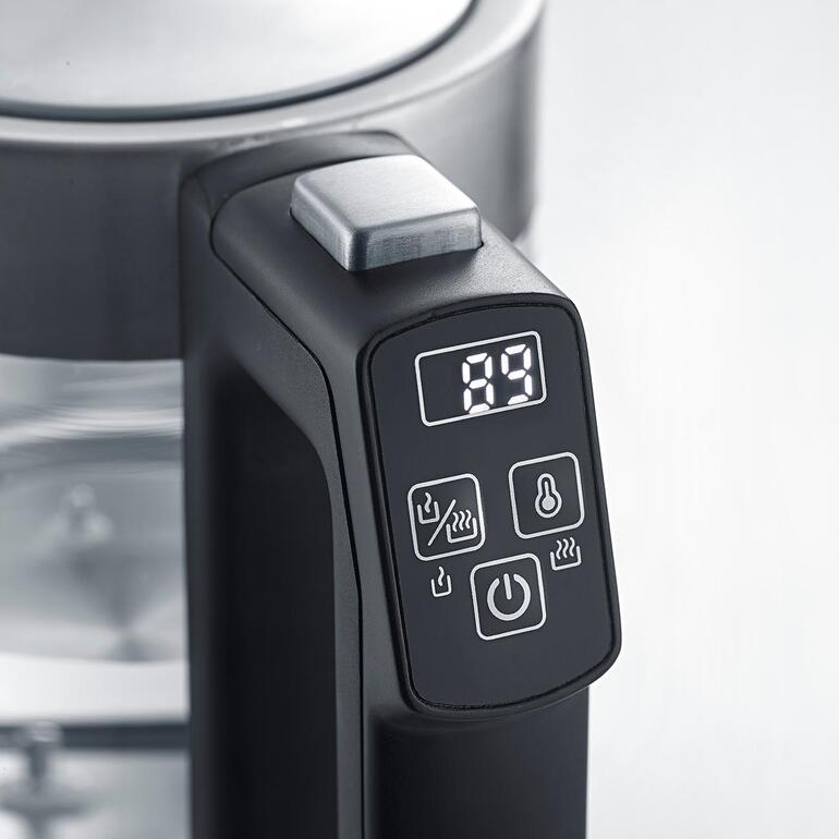 Mini-Wasserkocher mit Temperaturwahl Bedienelement des Mini-Wasserkochers