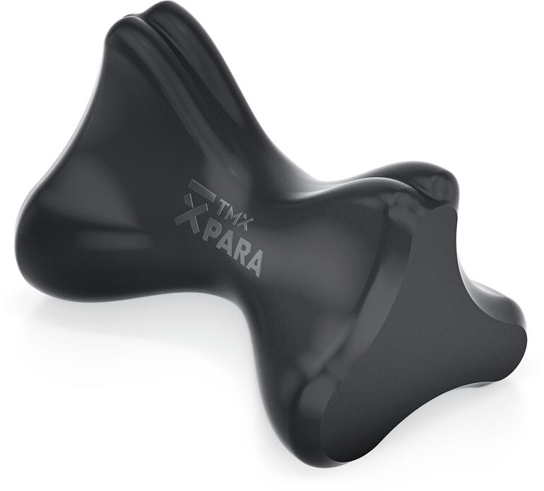 Je nach Bedarf wählen Sie zwischen den 3 Kopf-Varianten. Schwarzes TMX® Para Produkt für Rückenschmerzen.