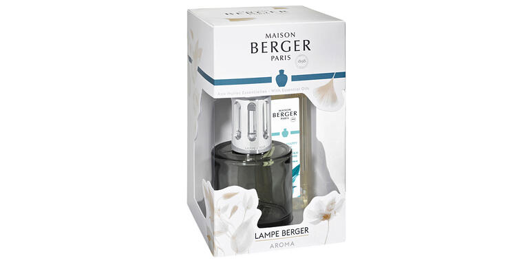 Die Katalysatortechnik neutralisiert Gerüche, vernichtet Bakterien und beduftet auf Wunsch. Lampe Berger Aroma-Set in dekorativer Verpackung.