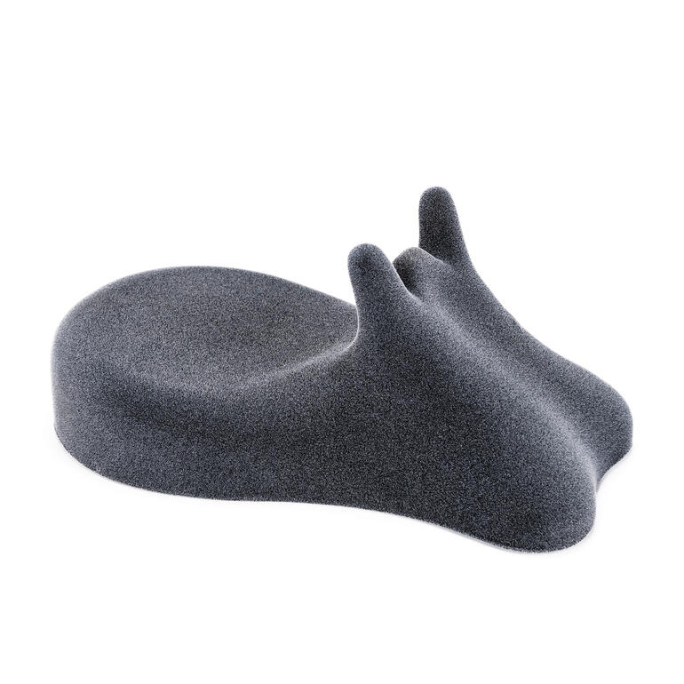 Spezial-Nackenstütze Spezial-Nackenstütze in grauer Farbe mit ergonomischer Form.