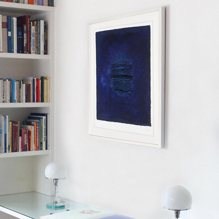 André Schweers – Foliant 35 Kunstwerk von André Schweers hängt an einer Wand in einem Raum