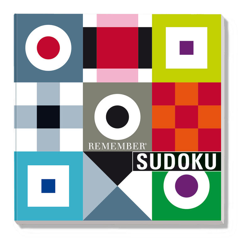 Cover des Sudoku-Brettspiels mit geometrischen Formen