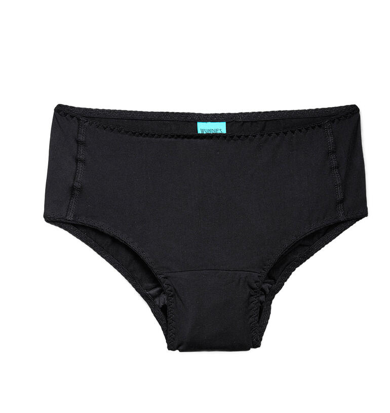 Schwarz Schwarzer Damen-Safety-Slip von Stop-Drops