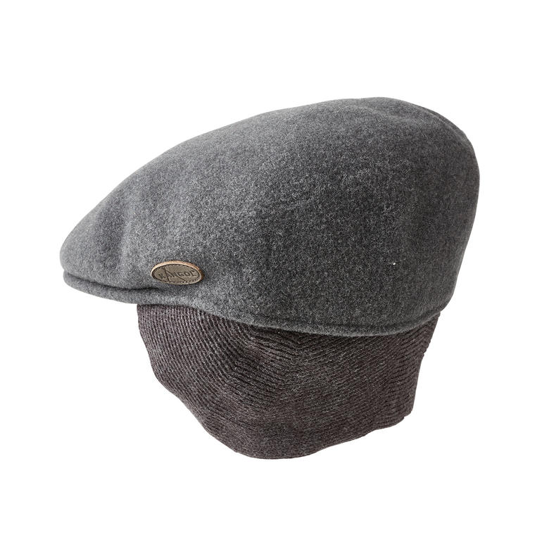 Kangol® Ohrenwärmer-Schiebermütze Kangol-Schiebermütze mit Ohrenwärmern auf weißem Hintergrund.