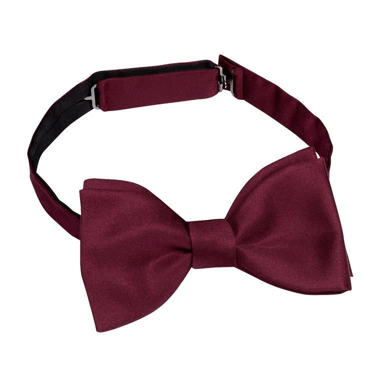 Bordeaux Bordeauxfarbene selbstbinder Schleife