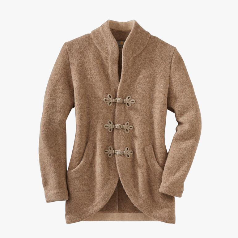 Mirabell Softwalk-Jacke mit drei vorderen Knöpfen und Taschen