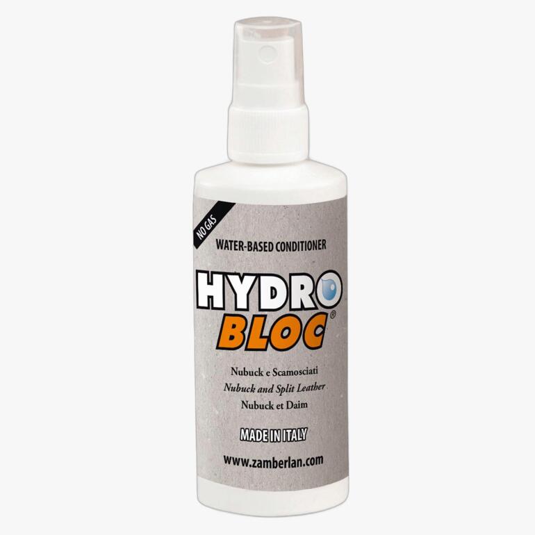 Hydrobloc®-Balsamspray für Nubuk- und Velourleder in einer 110 ml Sprühflasche.