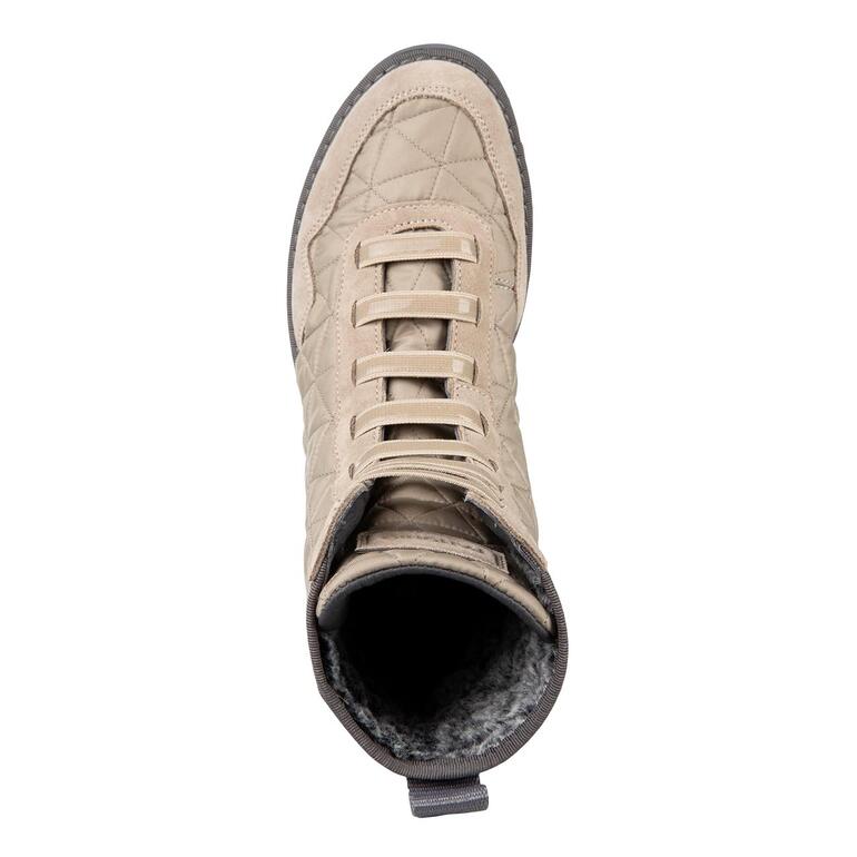 Ansicht des oberen Teils der Schlupf-Boots mit fleece Innenfutter.