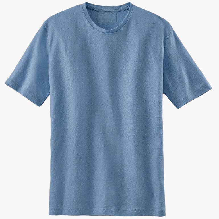 Helle blaue Farbe des Phil Petter Edel-Leinen-Shirts