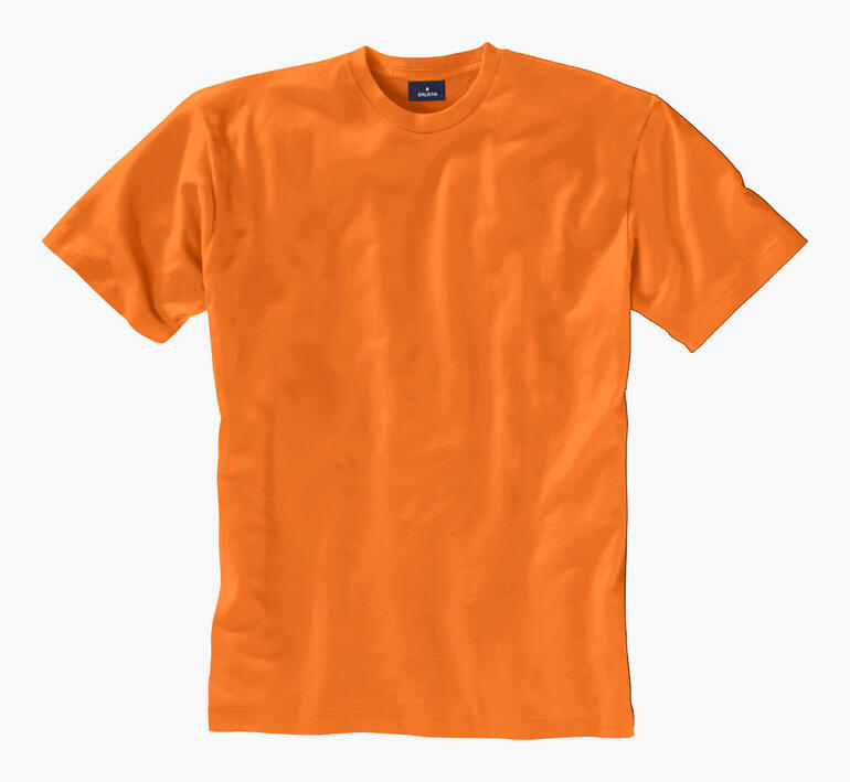 Oranges Ragman T-Shirt in Größe 44 auf einem weißen Hintergrund