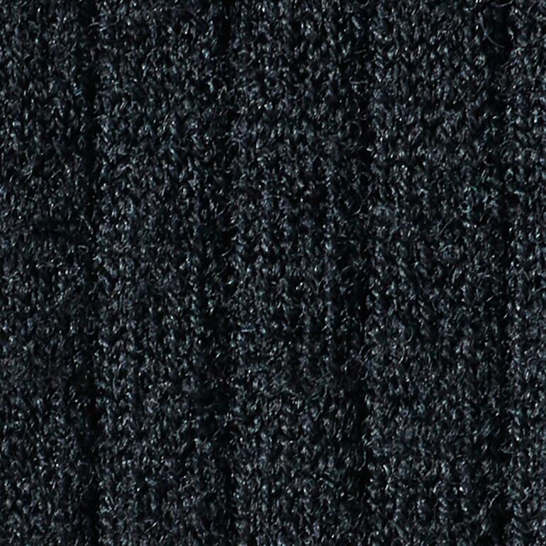 Schwarz Detailansicht der Collégien Merino-Kompressionsstrümpfe in Schwarz