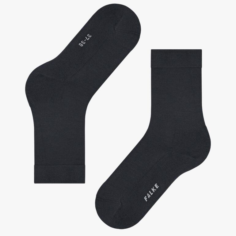 Graue FALKE ClimaWool Socken für Herren.