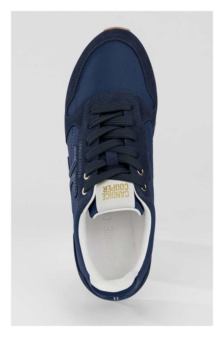 Dunkelblauer Candice Cooper Ultralight-Sneaker von oben.