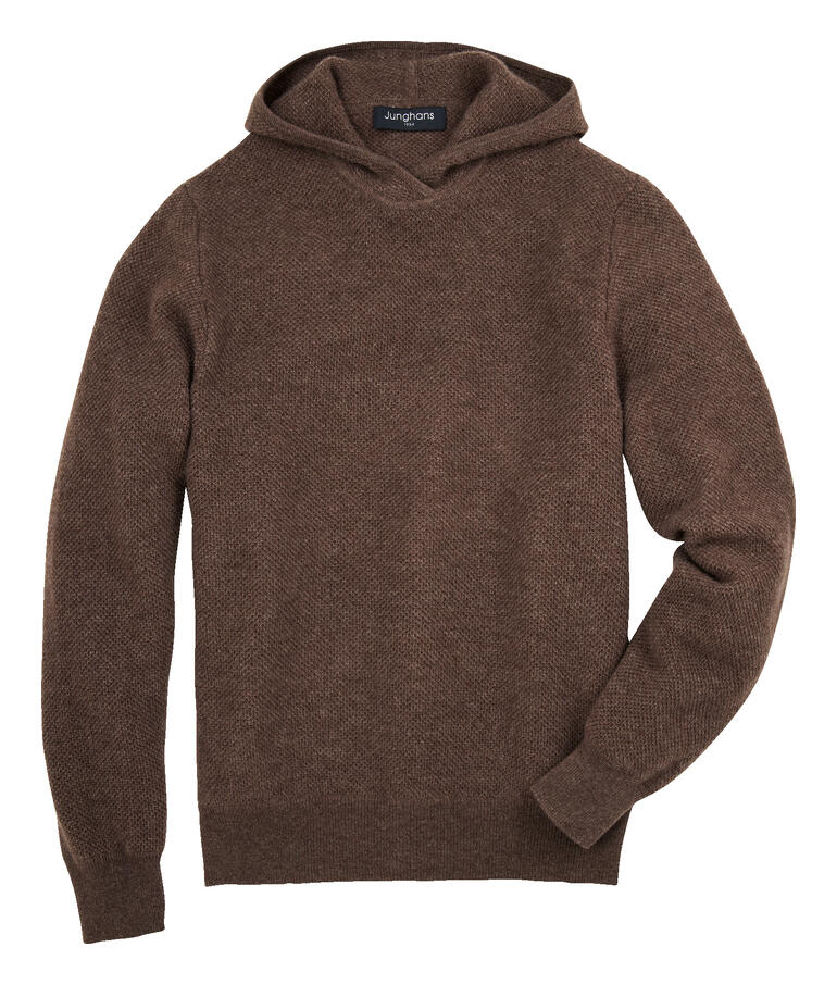 Damen, Braun Brauner JH1954 KA-Pique-Hoodie Größe 36