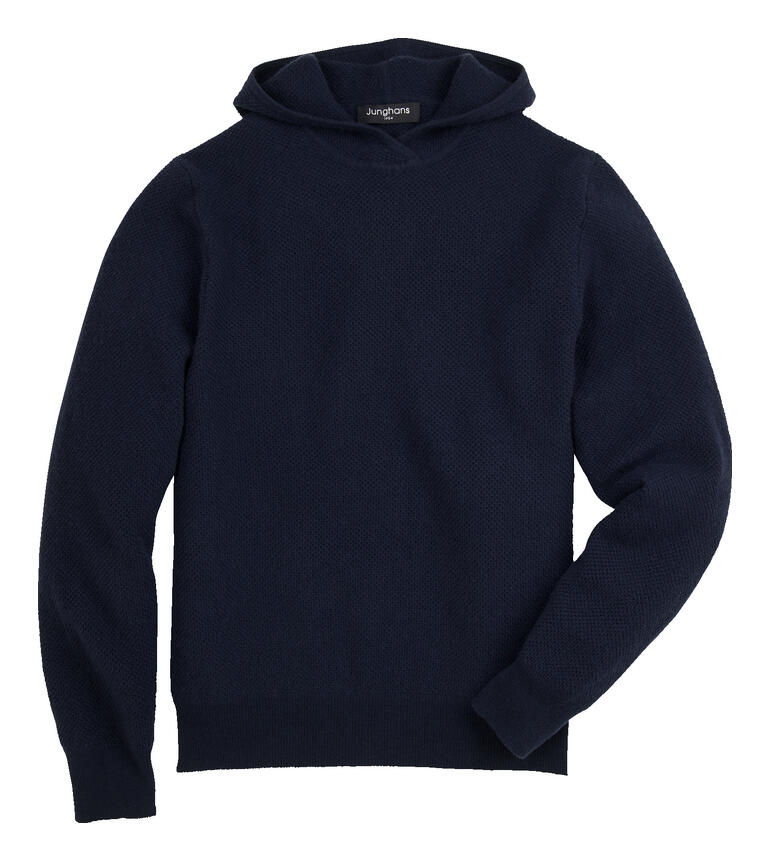 Navy JH1954 KA-Pique-Hoodie Größe 48