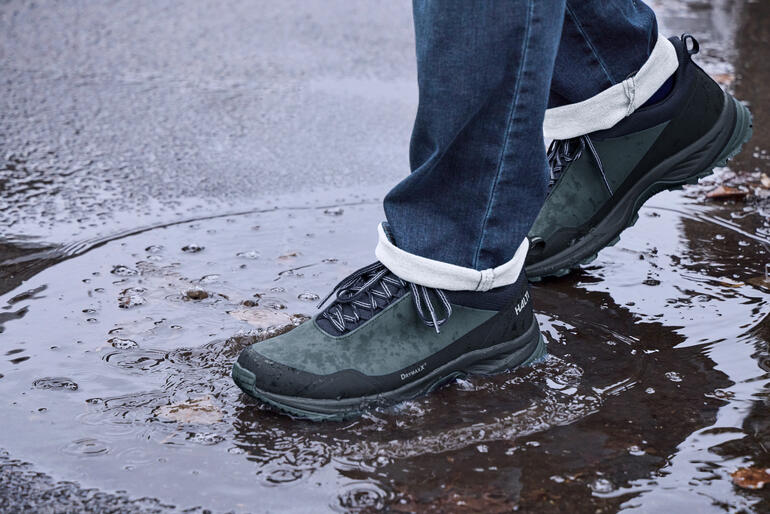 Grau-blaue Halti Softshell-Sneaker, ideal für nasse Oberflächen