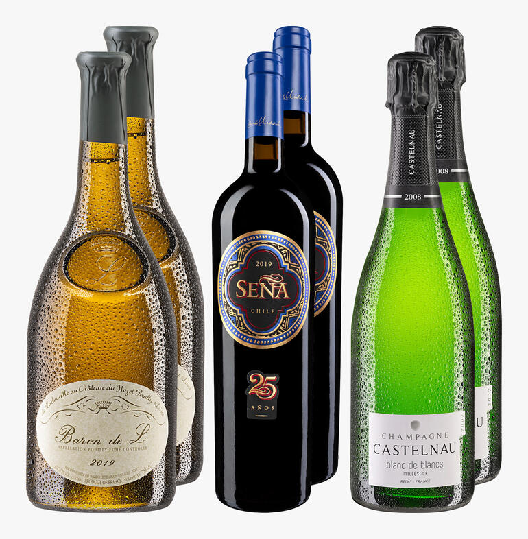 Weinpaket mit erstklassigen Weinen für Hedonisten