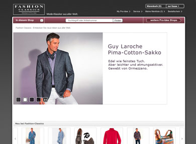 Screenshot Fashion Classics-Shop