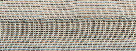 Detailansicht Saum mit Beschwerungsband